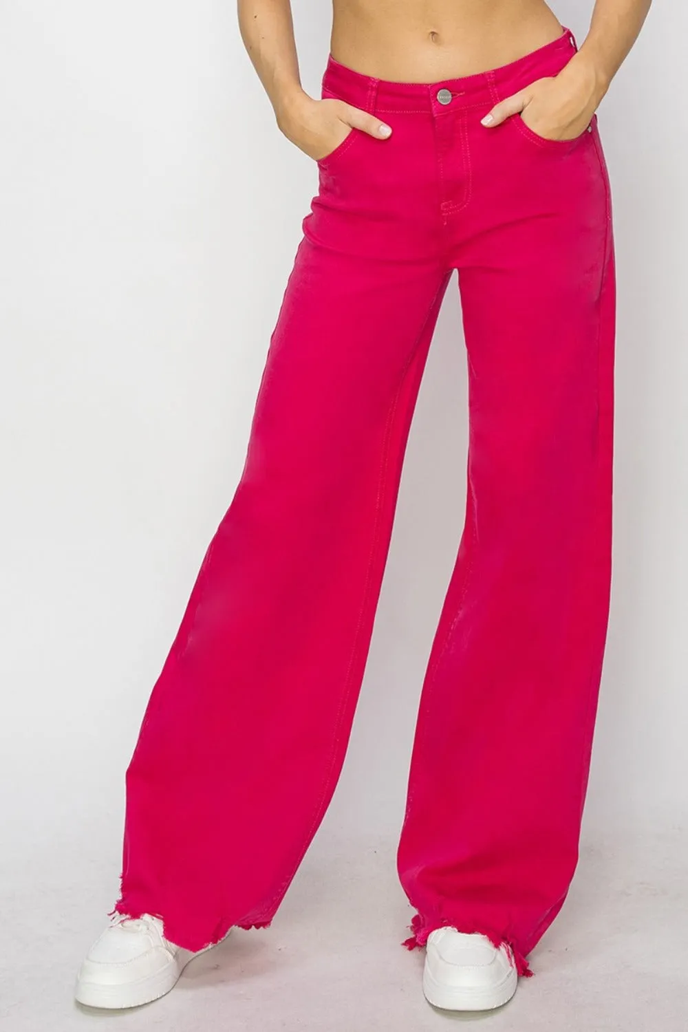 Racy High Rise Wide Leg Jeans