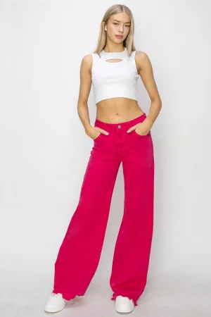 Racy High Rise Wide Leg Jeans