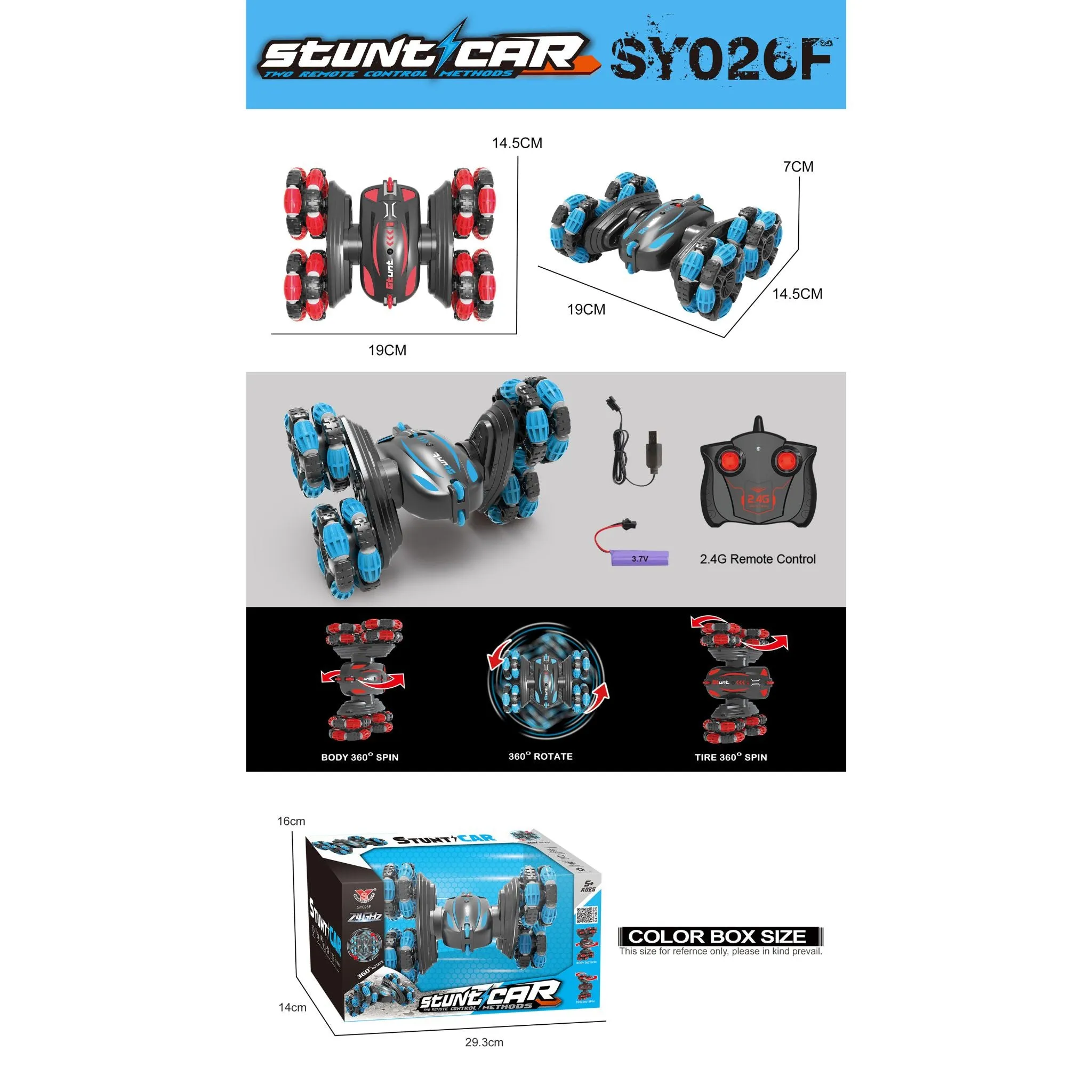 REMOTE CONTROL STUNT CAR 2.4G