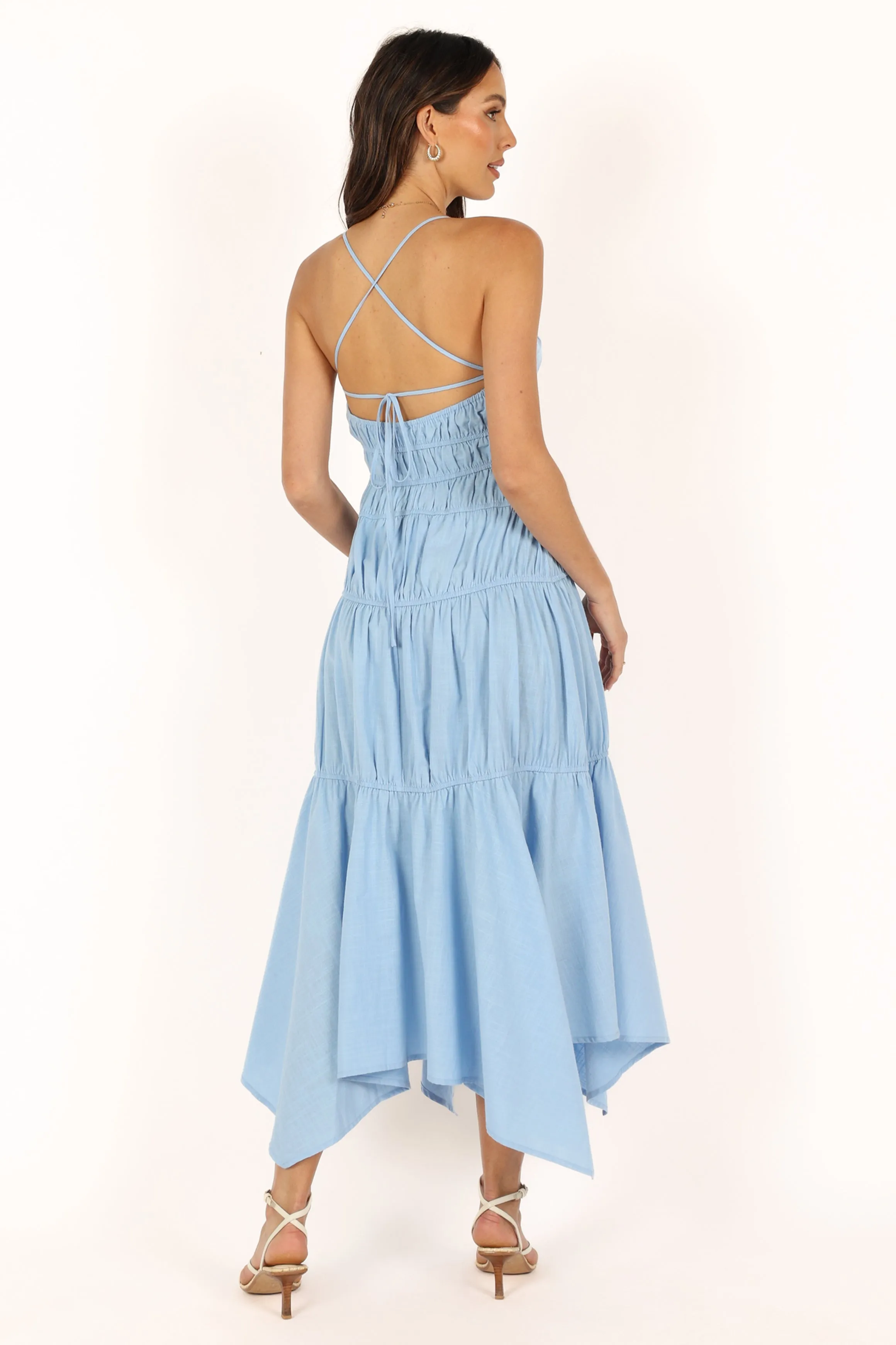 Riley Midi Dress - Blue