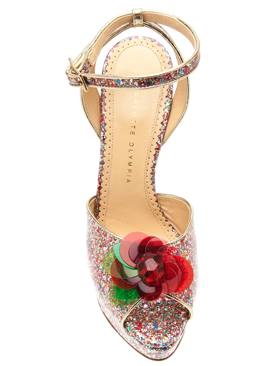 Sabrina Cherry Leaf Platform Sandal