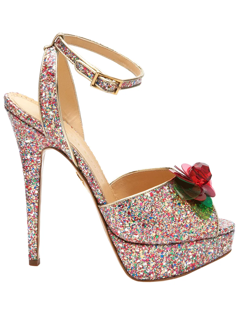 Sabrina Cherry Leaf Platform Sandal