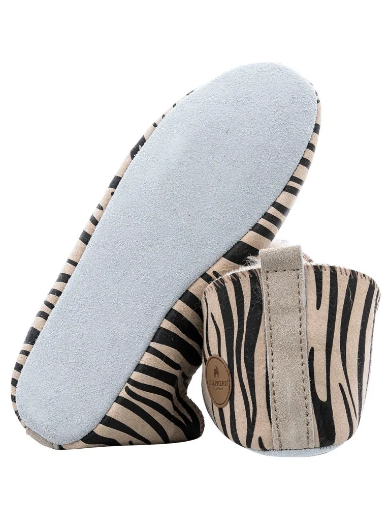 Sheepskin Slippers - Tiger on Honey