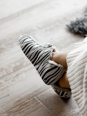 Sheepskin Slippers - Tiger on Honey