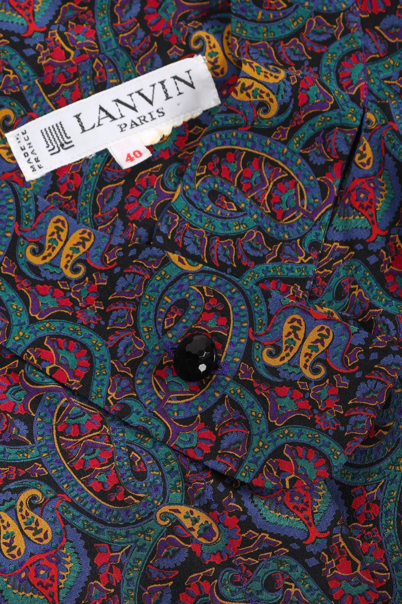 Silk Paisley Print Blouse & Skirt Set