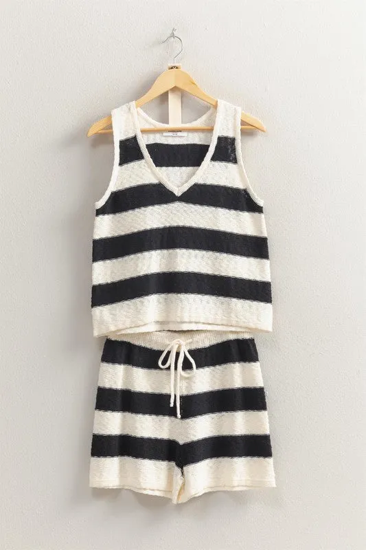 Skye Set - BLACK/CREAM