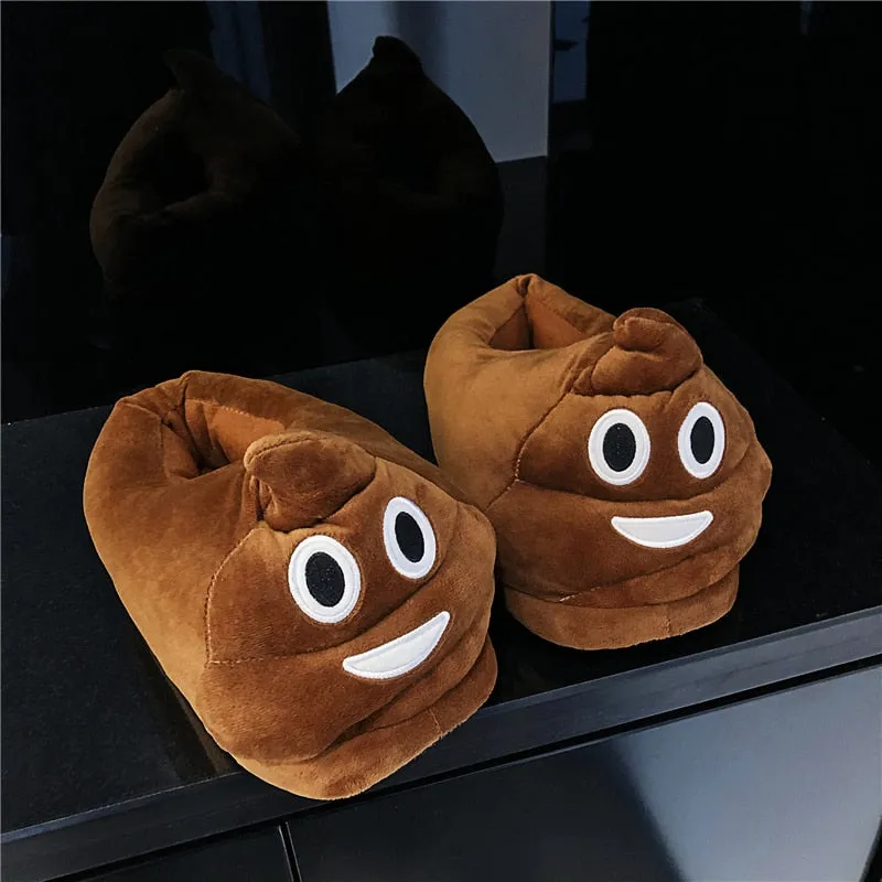 Slippers Men Bedroom Non-slip Women Men Shoes Soft Warm Plush Indoor Slippers Fashion Funny Gift Cute Home Winter Slippers