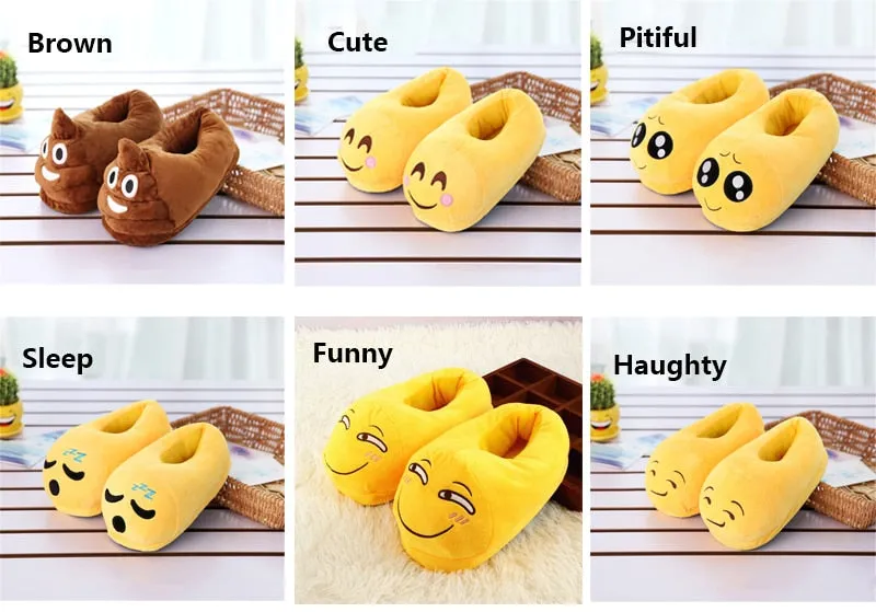 Slippers Men Bedroom Non-slip Women Men Shoes Soft Warm Plush Indoor Slippers Fashion Funny Gift Cute Home Winter Slippers