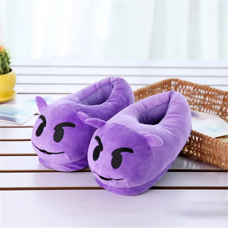 Slippers Men Bedroom Non-slip Women Men Shoes Soft Warm Plush Indoor Slippers Fashion Funny Gift Cute Home Winter Slippers