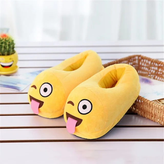 Slippers Men Bedroom Non-slip Women Men Shoes Soft Warm Plush Indoor Slippers Fashion Funny Gift Cute Home Winter Slippers