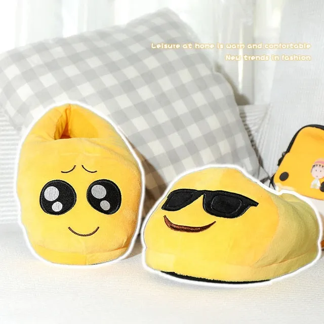 Slippers Men Bedroom Non-slip Women Men Shoes Soft Warm Plush Indoor Slippers Fashion Funny Gift Cute Home Winter Slippers