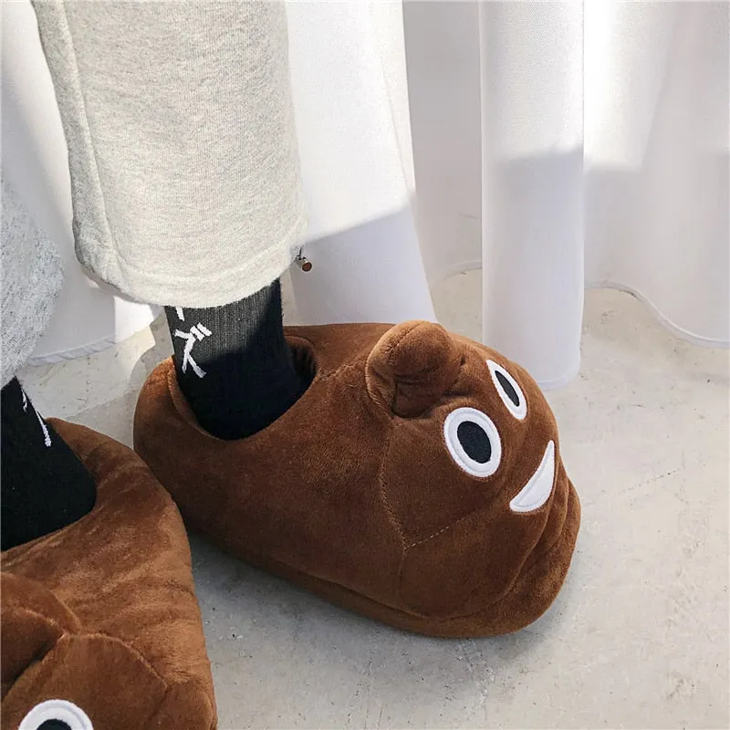 Slippers Men Bedroom Non-slip Women Men Shoes Soft Warm Plush Indoor Slippers Fashion Funny Gift Cute Home Winter Slippers