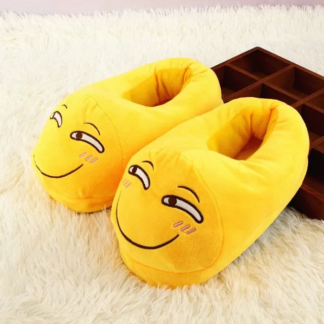 Slippers Men Bedroom Non-slip Women Men Shoes Soft Warm Plush Indoor Slippers Fashion Funny Gift Cute Home Winter Slippers