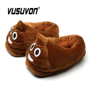 Slippers Men Bedroom Non-slip Women Men Shoes Soft Warm Plush Indoor Slippers Fashion Funny Gift Cute Home Winter Slippers