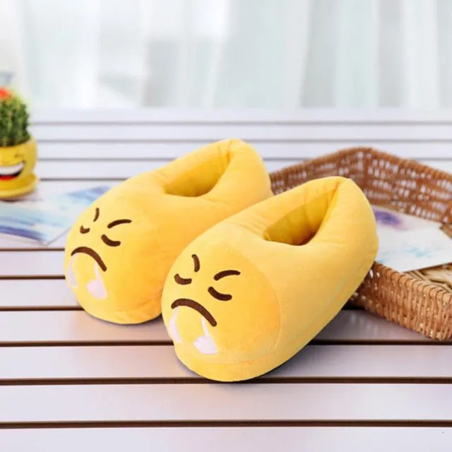 Slippers Men Bedroom Non-slip Women Men Shoes Soft Warm Plush Indoor Slippers Fashion Funny Gift Cute Home Winter Slippers