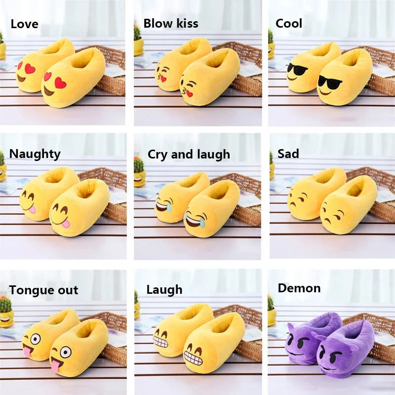 Slippers Men Bedroom Non-slip Women Men Shoes Soft Warm Plush Indoor Slippers Fashion Funny Gift Cute Home Winter Slippers