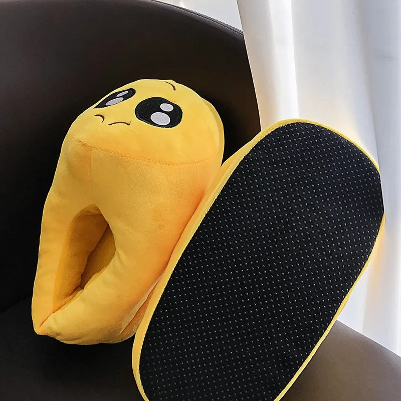 Slippers Men Bedroom Non-slip Women Men Shoes Soft Warm Plush Indoor Slippers Fashion Funny Gift Cute Home Winter Slippers