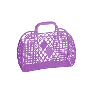 Small Retro Basket Jelly Bag in Purple by Sun Jellies