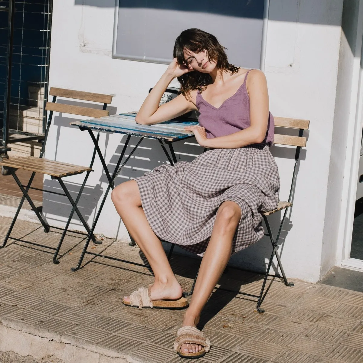 SORRENTO linen slip top