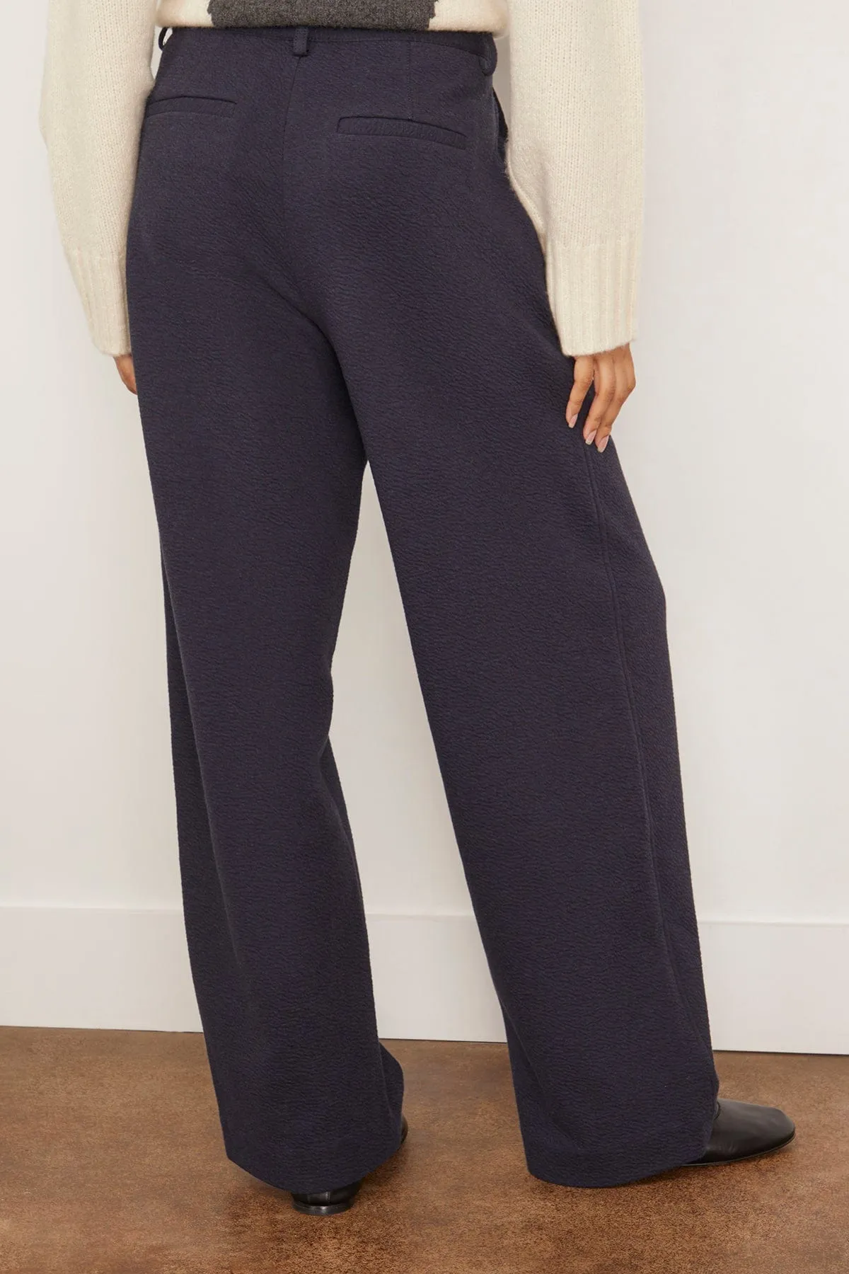 Tristan Knit Pant in Ink Melange