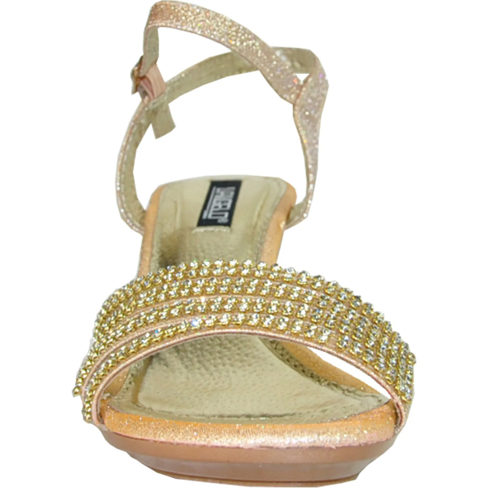 VANGELO Women Sandal FERNE-1 Heel Party Prom & Wedding Sandal Champagne