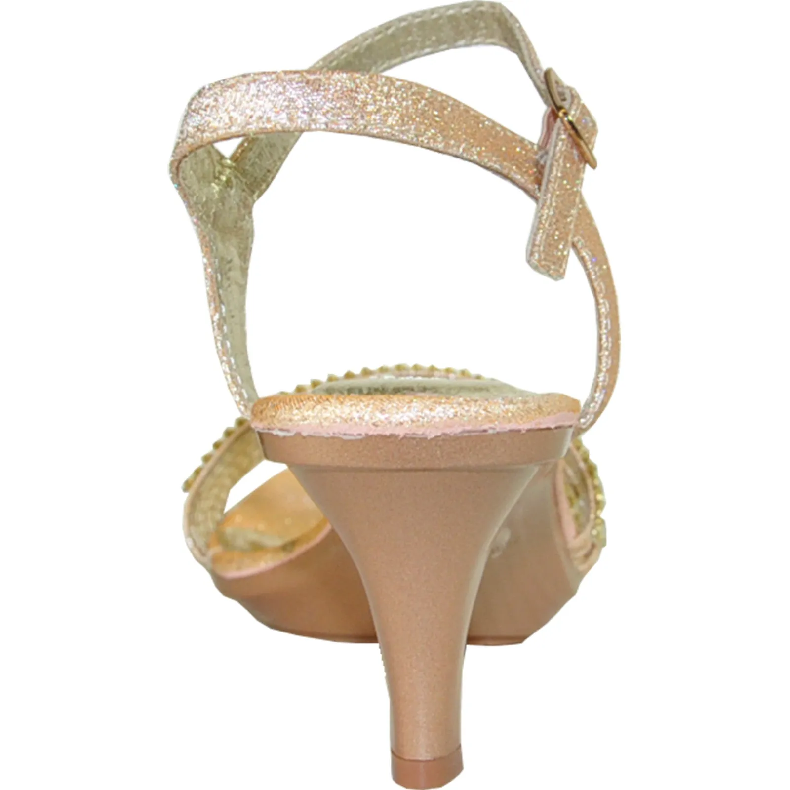 VANGELO Women Sandal FERNE-1 Heel Party Prom & Wedding Sandal Champagne
