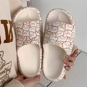 Wholesale EVA Summer Bear Soft Platform Slippers