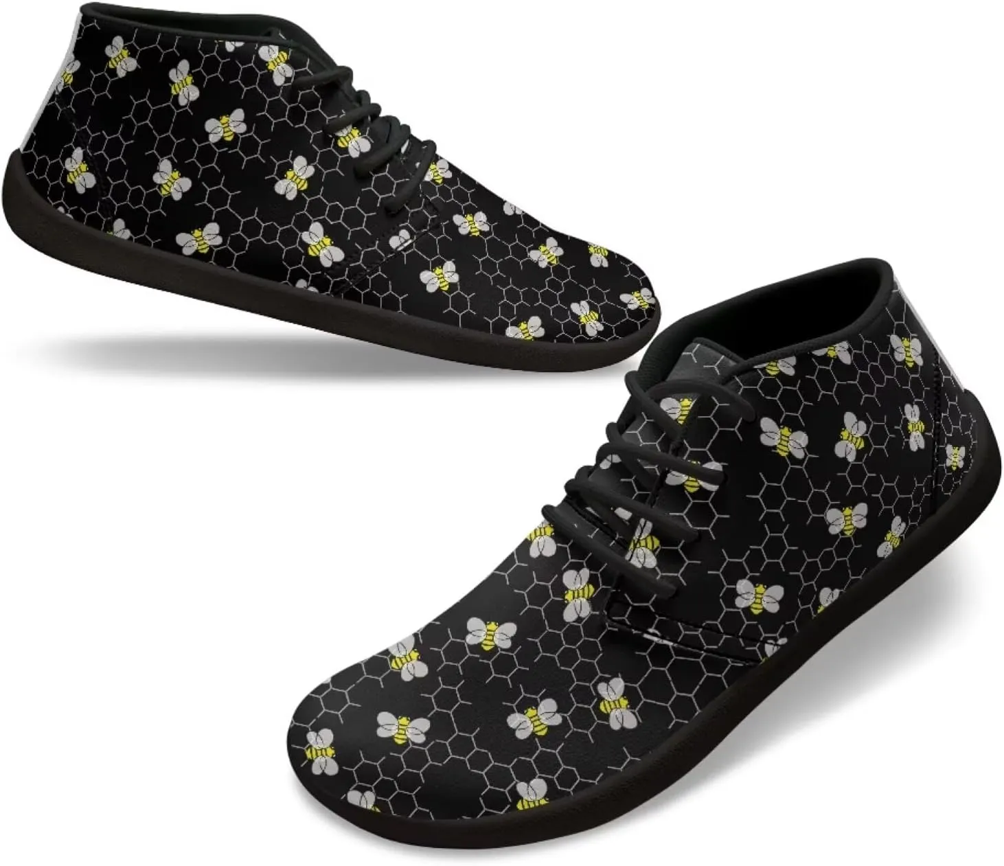 Wide Toe Box Shoes for Men Breathable Barefoot Slip On Footwear with Zero Drop Sole Comfortable Non-Slip Quick Dry Workout Walking Sneakers