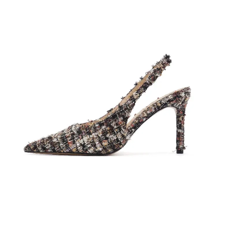 Women's Cross-strap Pointed High-heeled Sandals