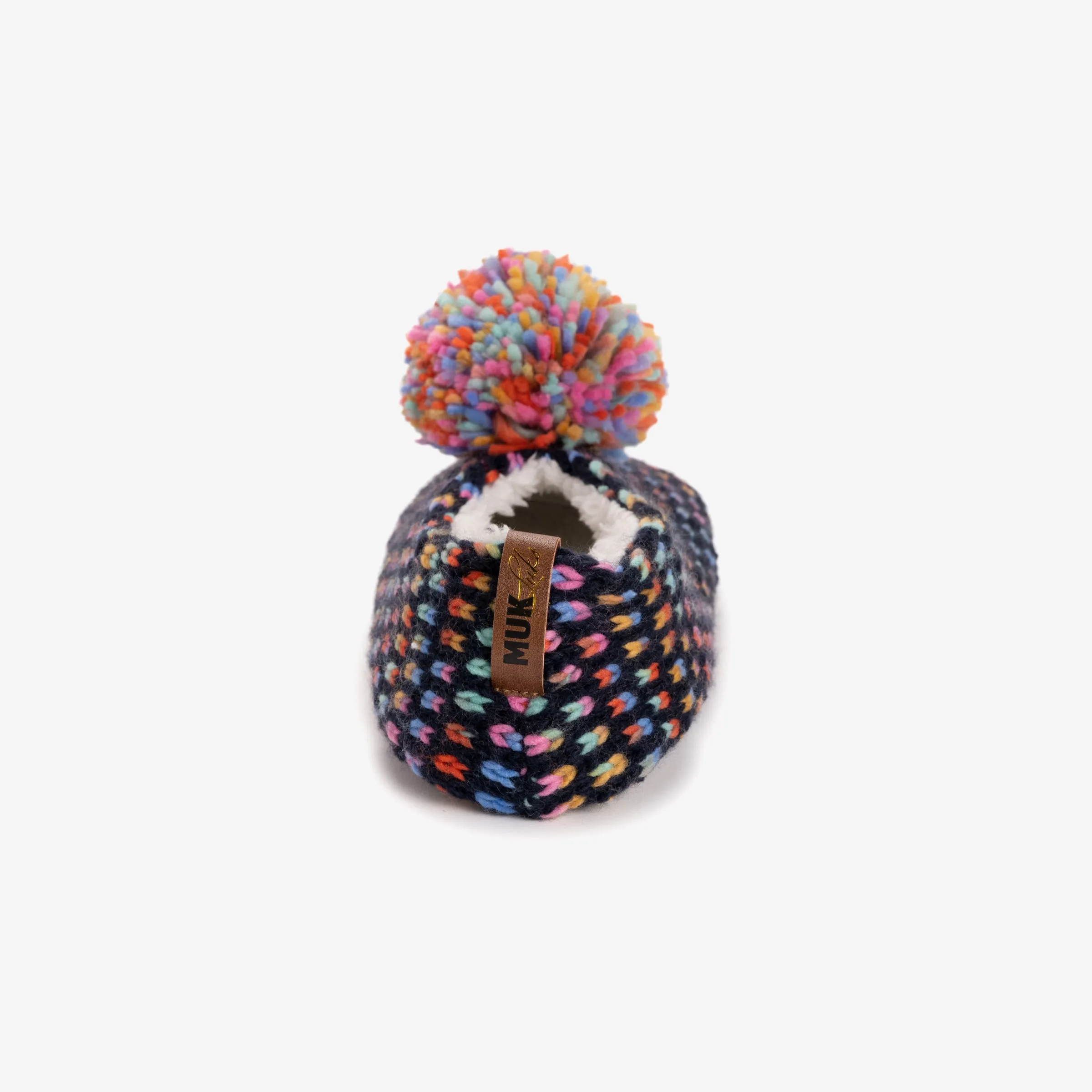 Women's Luxe Space-Dye Pom Ballerina Slipper