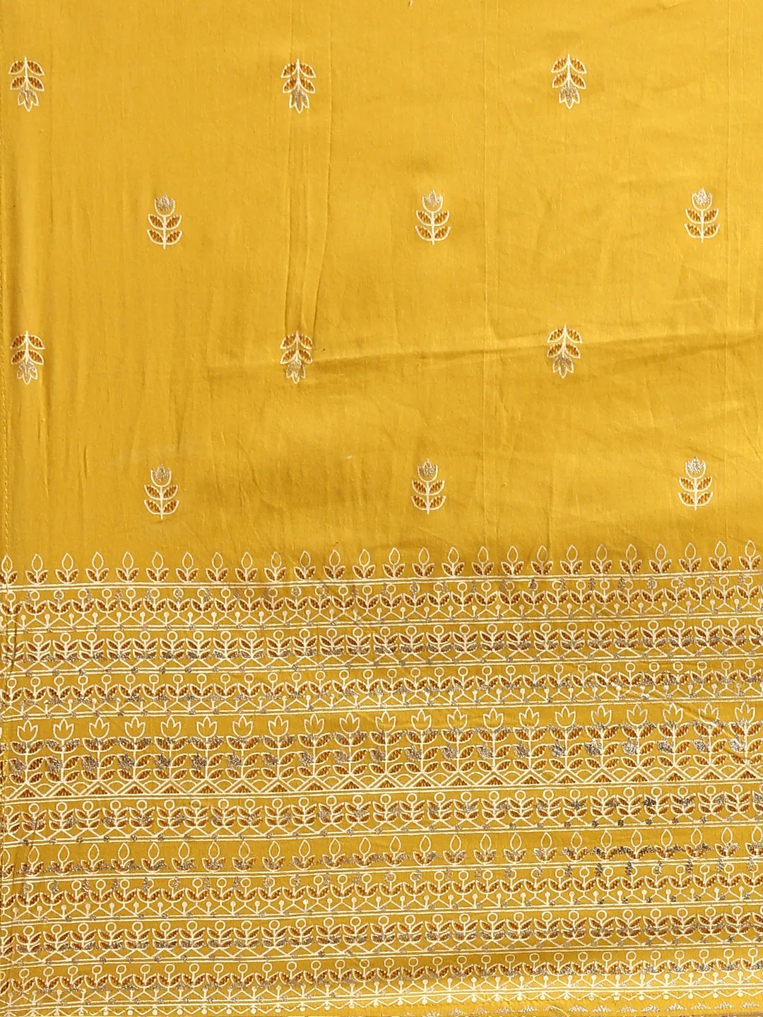 Women's Mustard Printed Kurta Set