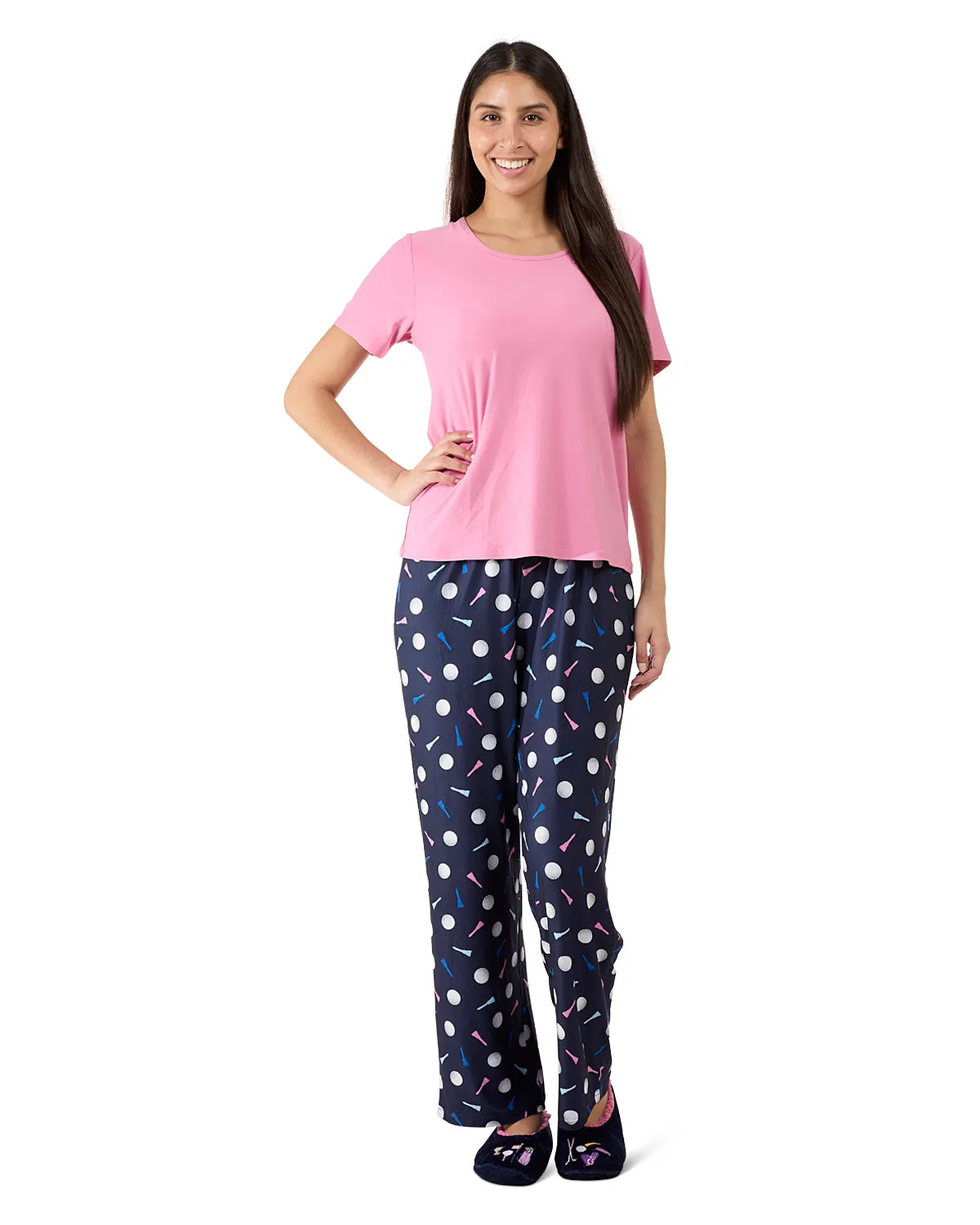Women's Tee-Time 2 Piece PJ Set In A Bag