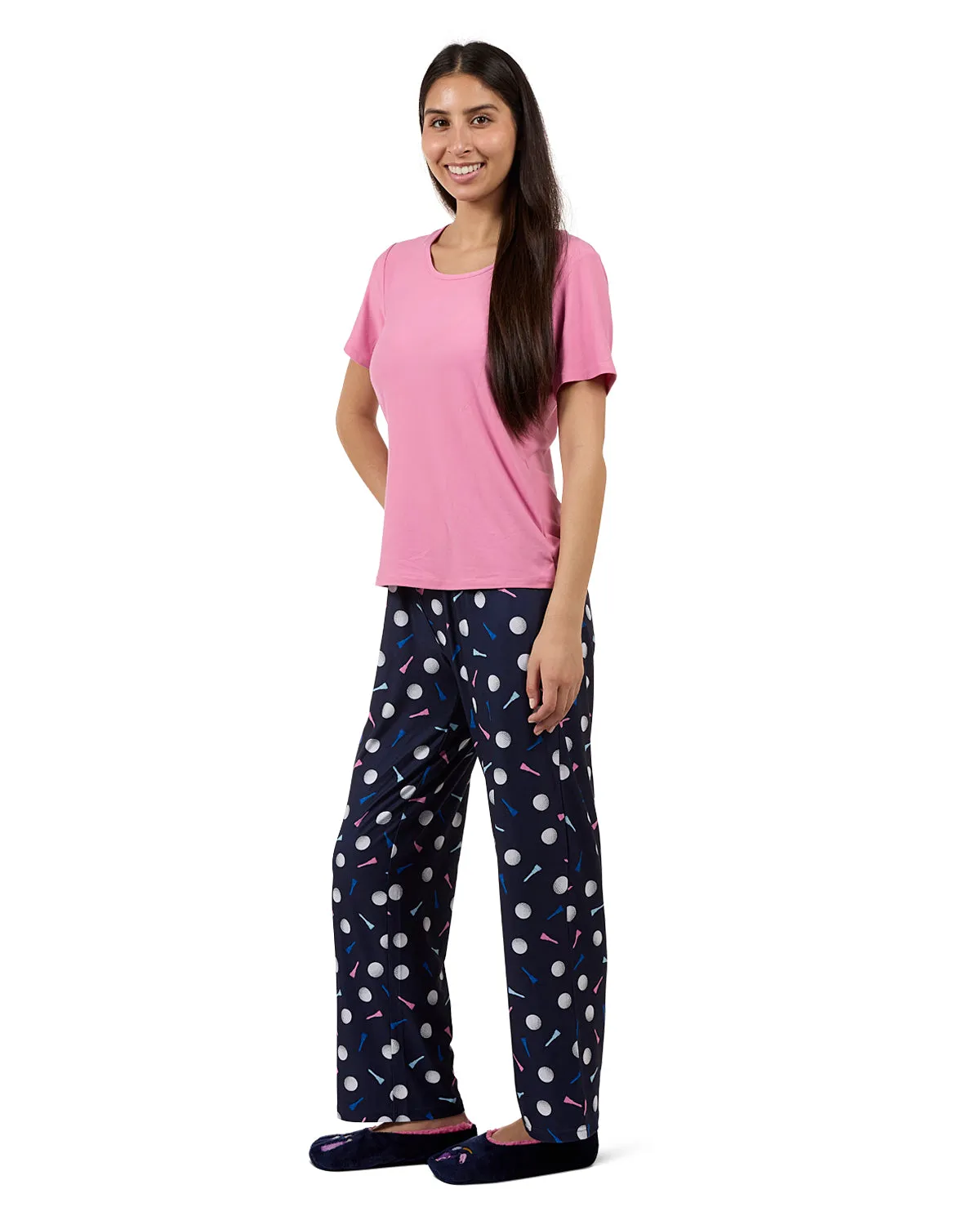 Women's Tee-Time 2 Piece PJ Set In A Bag