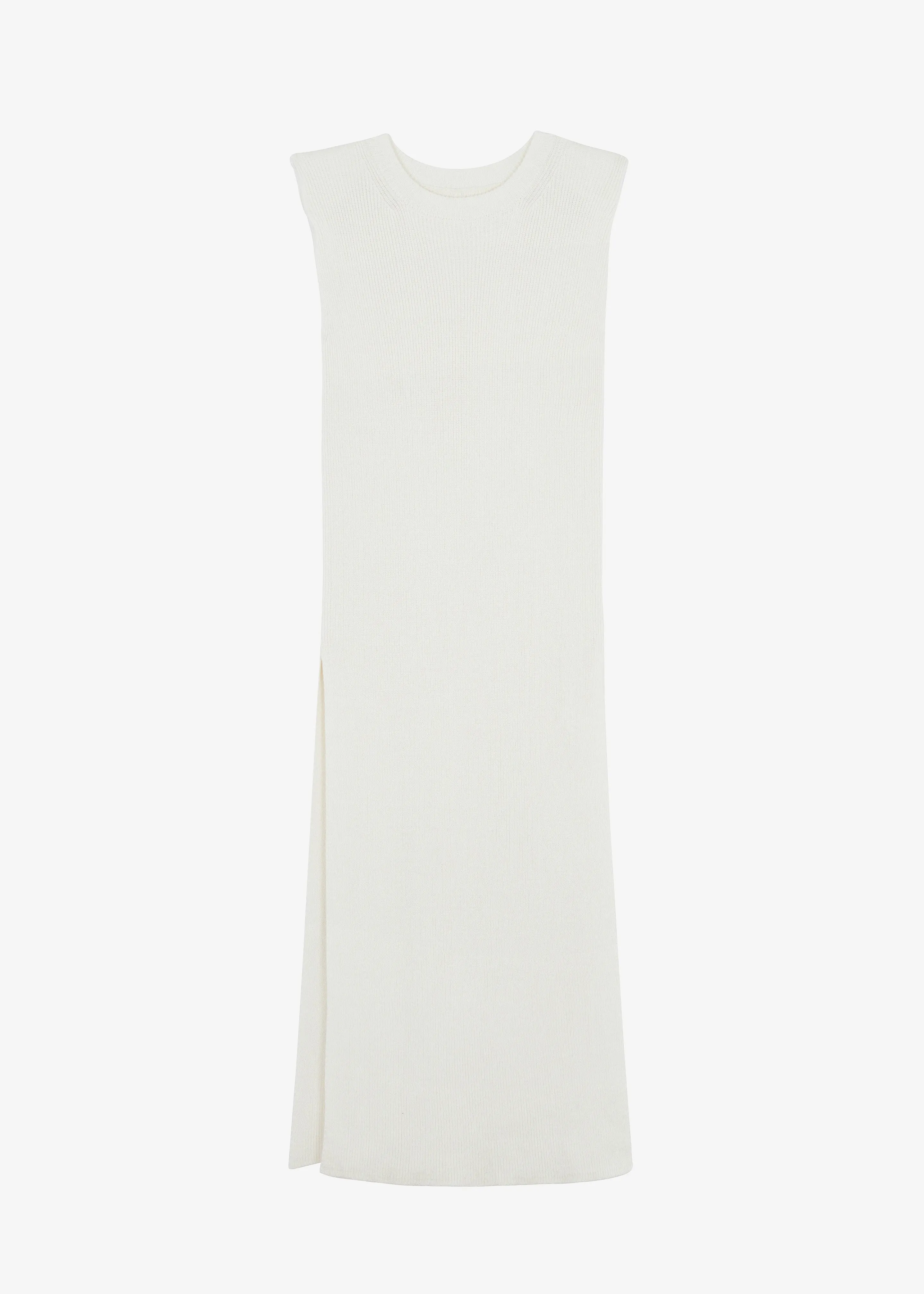 Wren Sleeveless Knit Dress - White